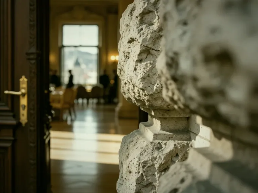 Le grand salon et ses fauteuils de cuir